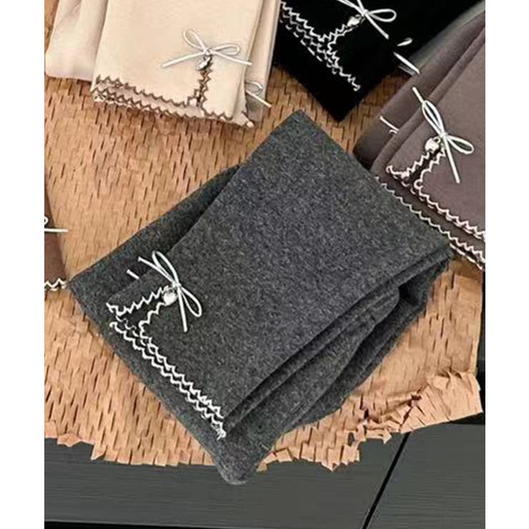 【aimoha-KIDS-】裾リボン付レギンスパンツ  | aimoha kids | 詳細画像1 