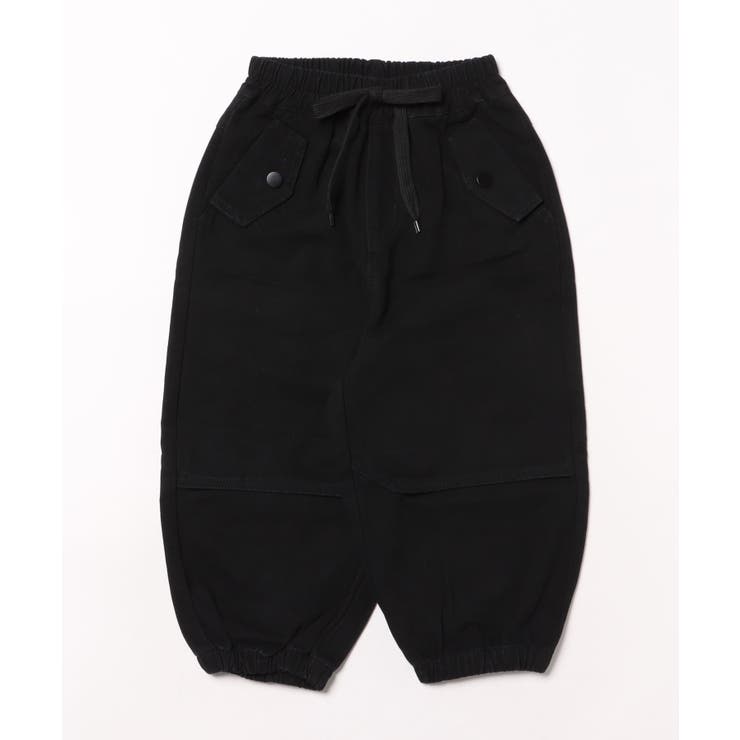 ブラック | 【aimoha-KIDS-】ワイドカーゴパンツ | aimoha kids