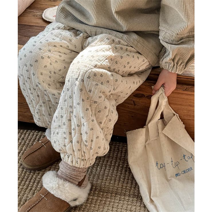 【aimoha-KIDS-】中綿 キルトパンツ【AW】 | aimoha kids | 詳細画像1 