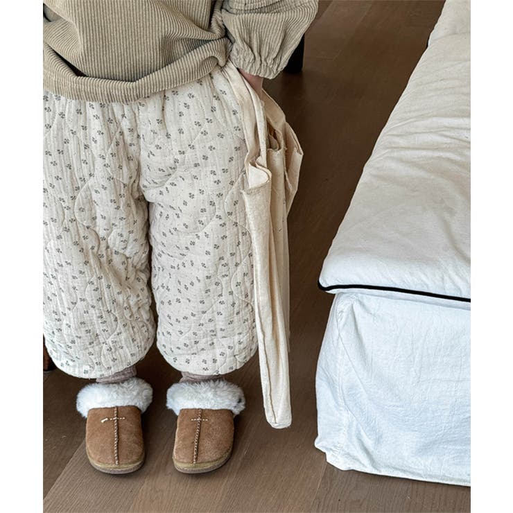 オフホワイト | 【aimoha-KIDS-】中綿 キルトパンツ【AW】 | aimoha kids