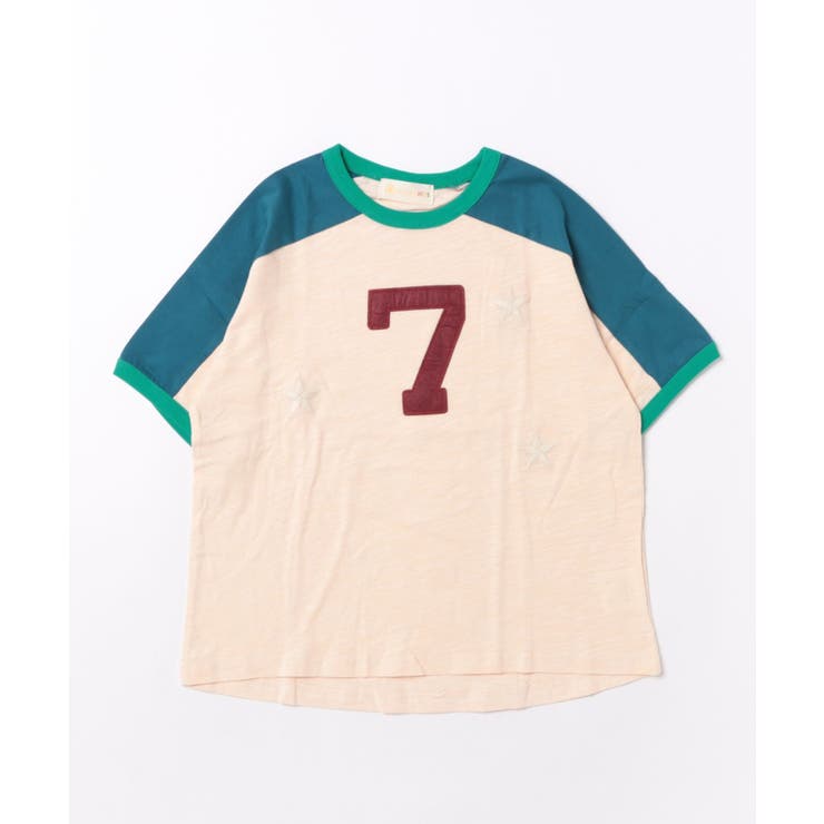 【aimoha-KIDS-】ナンバープリントラグランTシャツ | aimoha kids | 詳細画像11 