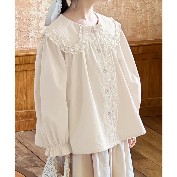 【aimoha KIDS】レースコットンブラウス | aimoha kids | 詳細画像3 