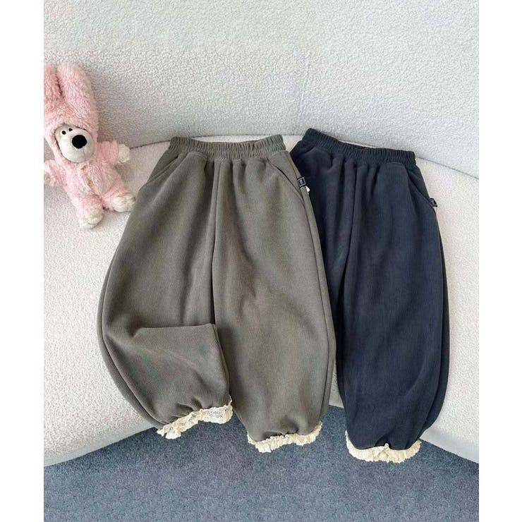 【aimoha-KIDS-】裾レース スウェットパンツ | aimoha kids | 詳細画像2 