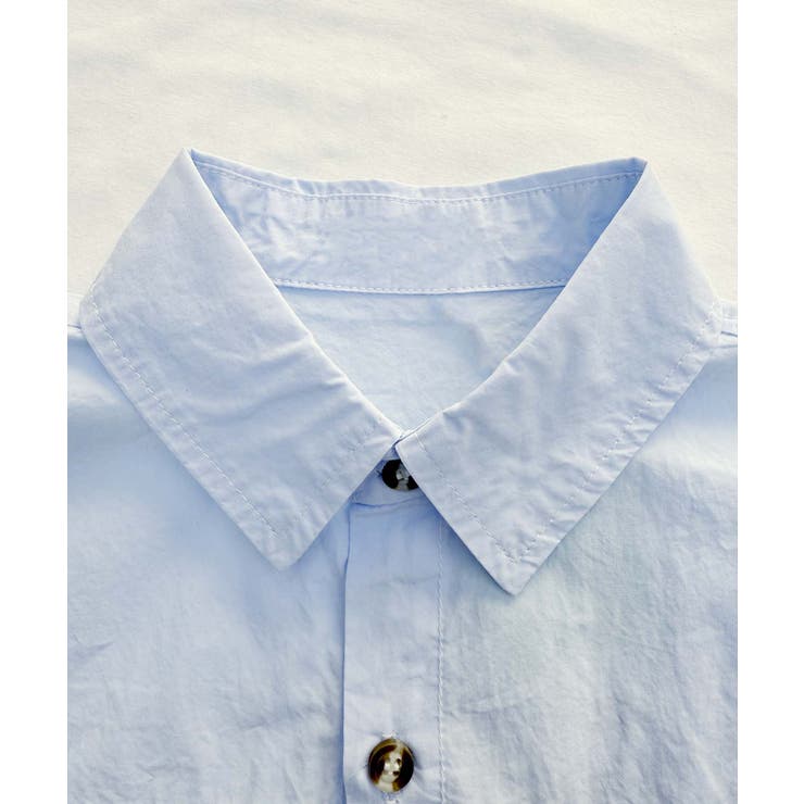 【Aimoha KIDS】ストライプ切り替えデザインキッズシャツ | aimoha kids | 詳細画像9 