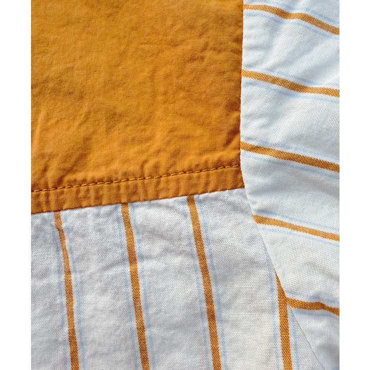 【Aimoha KIDS】ストライプ切り替えデザインキッズシャツ | aimoha kids | 詳細画像18 