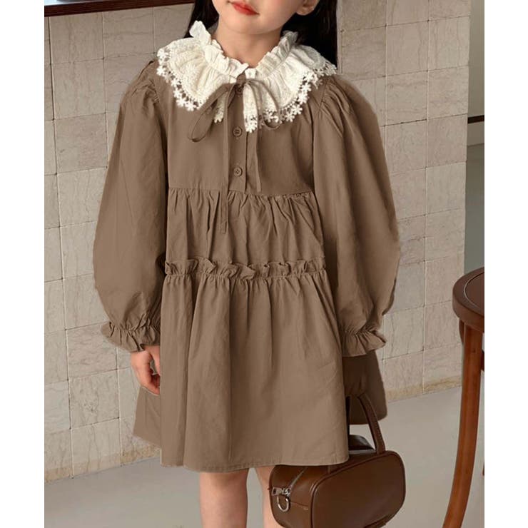 【aimoha KIDS】クラシカルレースティアードワンピース | aimoha kids | 詳細画像1 