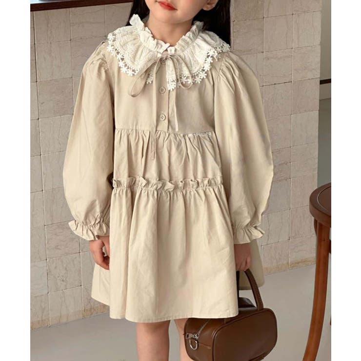 【aimoha KIDS】クラシカルレースティアードワンピース | aimoha kids | 詳細画像4 