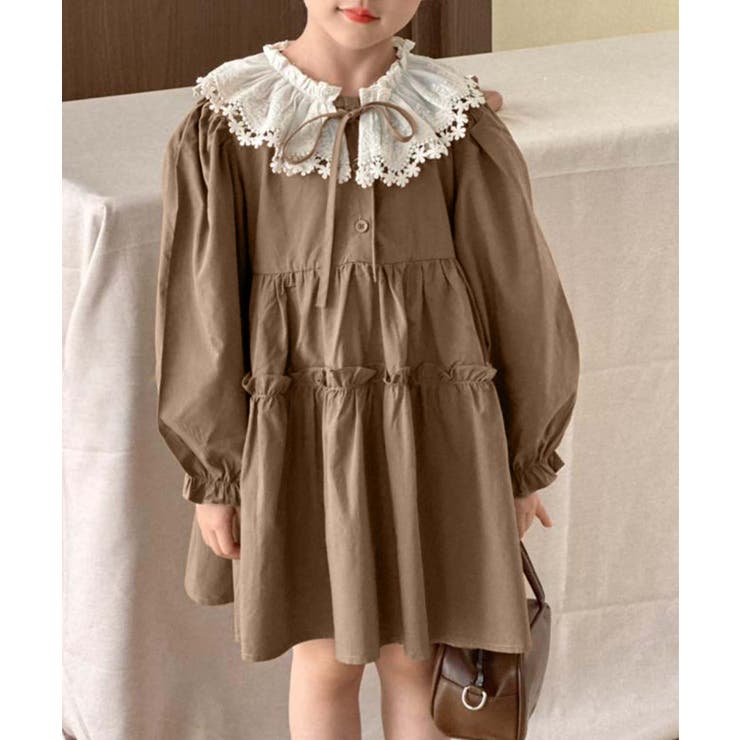 【aimoha KIDS】クラシカルレースティアードワンピース | aimoha kids | 詳細画像5 