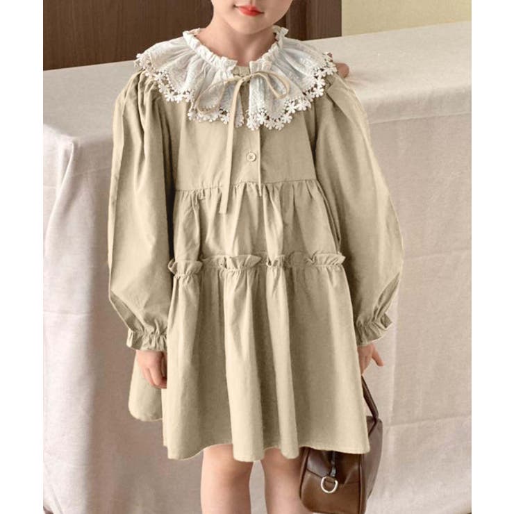 【aimoha KIDS】クラシカルレースティアードワンピース | aimoha kids | 詳細画像6 