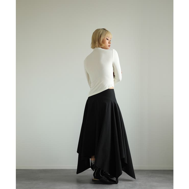 【moyo】アシンメトリーハイネックカットソー | aimoha  | 詳細画像10 