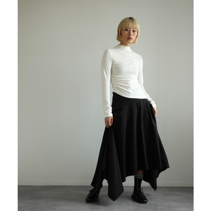 【moyo】アシンメトリーハイネックカットソー | aimoha  | 詳細画像11 