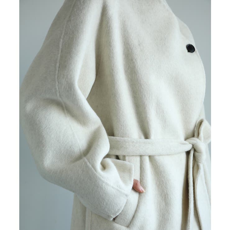 【moyo】ノーカラーラグラン ロングコート【AW】 | aimoha  | 詳細画像13 