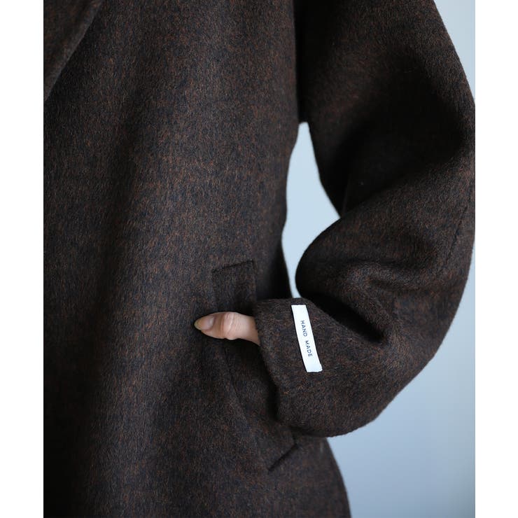 【moyo】ノーカラーラグラン ロングコート【AW】 | aimoha  | 詳細画像25 