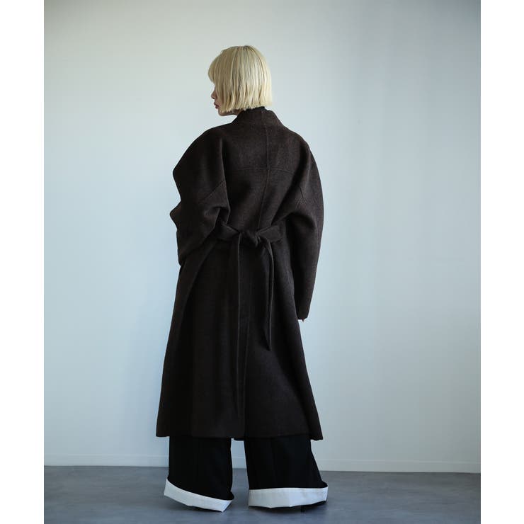 【moyo】ノーカラーラグラン ロングコート【AW】 | aimoha  | 詳細画像30 