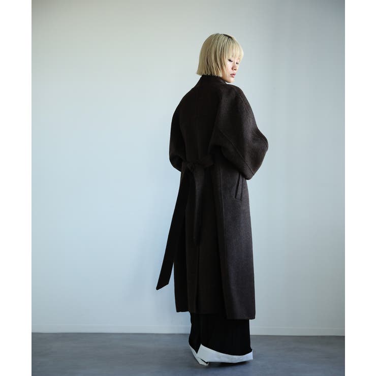 【moyo】ノーカラーラグラン ロングコート【AW】 | aimoha  | 詳細画像32 