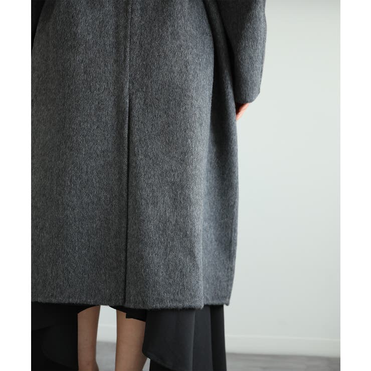 【moyo】ノーカラーラグラン ロングコート【AW】 | aimoha  | 詳細画像34 