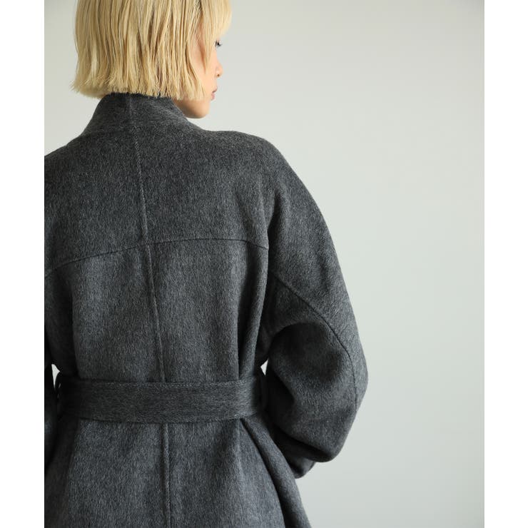 【moyo】ノーカラーラグラン ロングコート【AW】 | aimoha  | 詳細画像35 