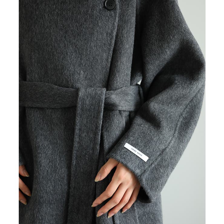 【moyo】ノーカラーラグラン ロングコート【AW】 | aimoha  | 詳細画像37 