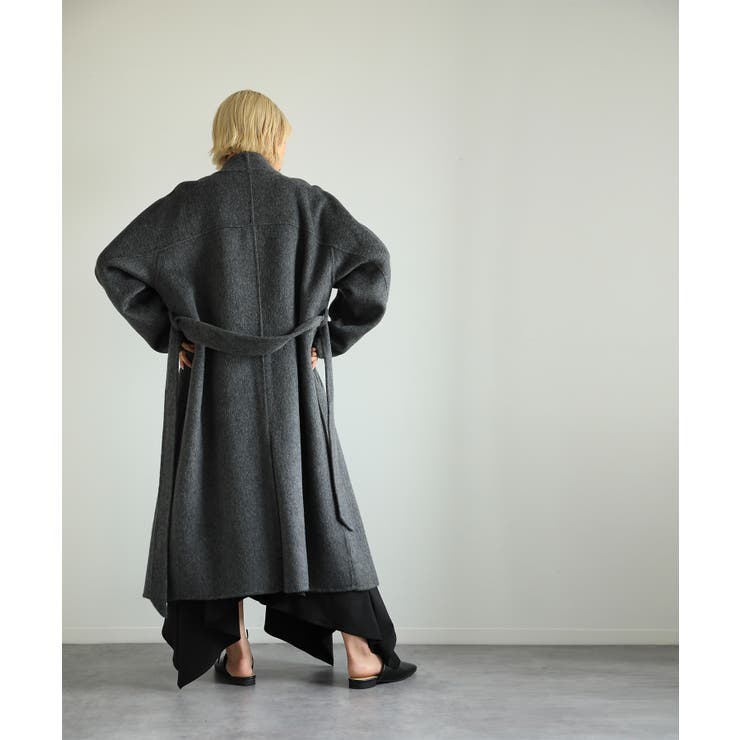 【moyo】ノーカラーラグラン ロングコート【AW】 | aimoha  | 詳細画像40 