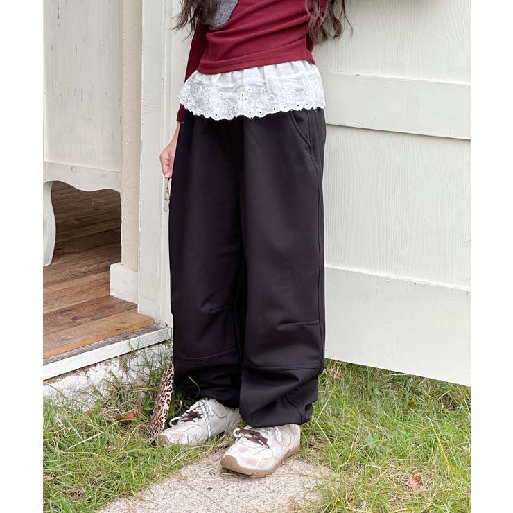 ダークグレー | 【aimoha-KIDS-】裏起毛カーゴパンツ【AW】 | aimoha kids