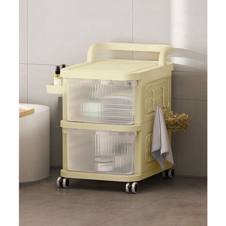 キャスター付き収納ボックスワゴン2段階 | aimoha  | 詳細画像2 