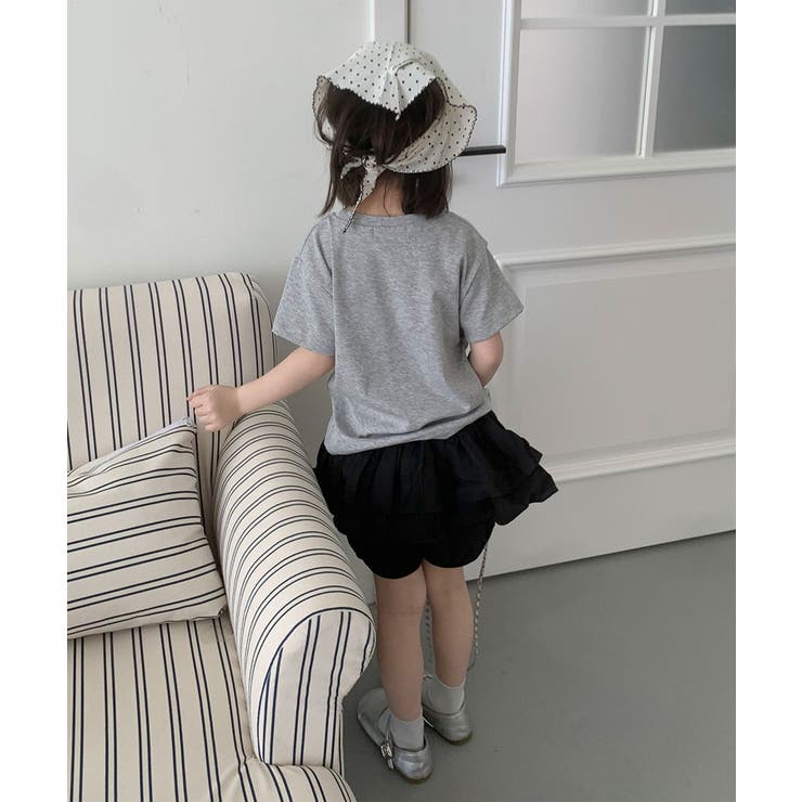 【aimoha-KIDS-】リボンスケッチ デザインTシャツ | aimoha kids | 詳細画像4 