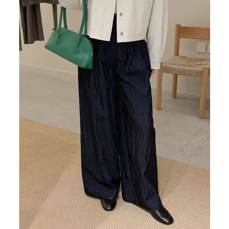 ベルト付きワイドパンツ | aimoha  | 詳細画像1 