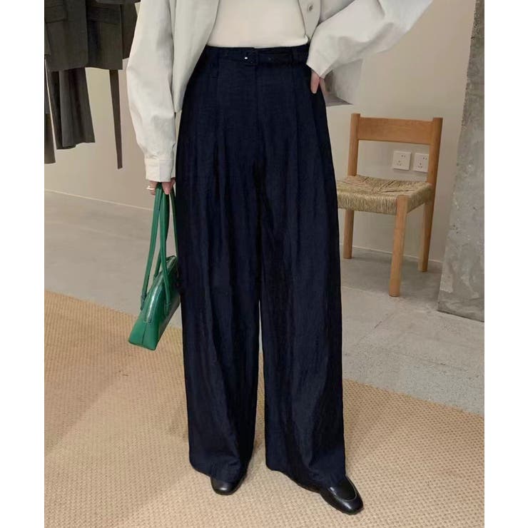 ベルト付きワイドパンツ | aimoha  | 詳細画像3 