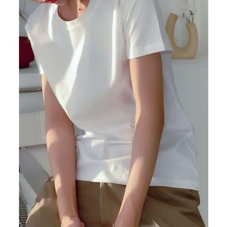 ホワイト | ベーシックショートスリーブTシャツ | aimoha 
