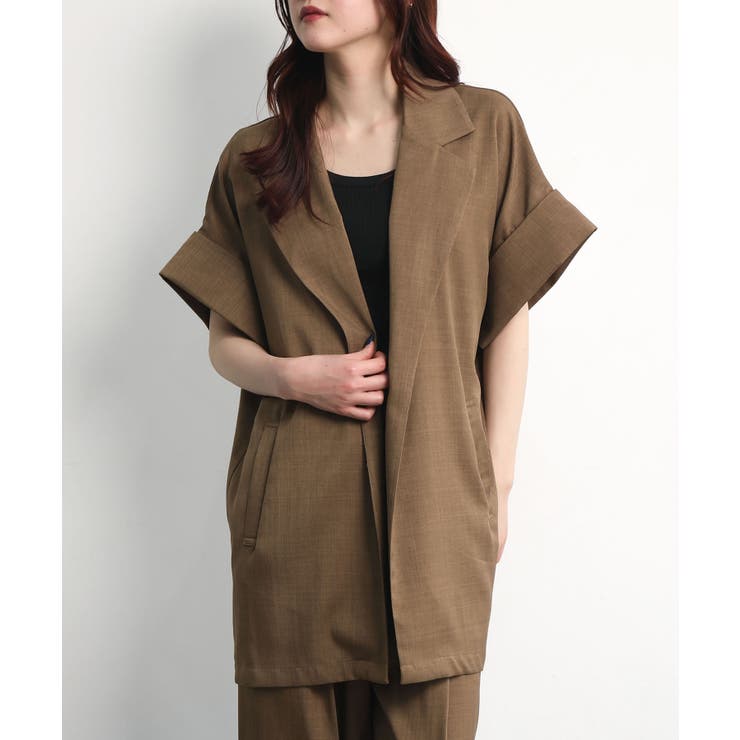 半袖テーラードジャケット | aimoha  | 詳細画像2 