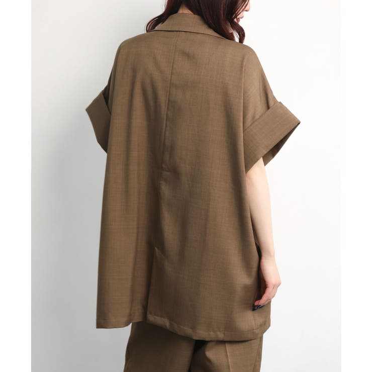 半袖テーラードジャケット | aimoha  | 詳細画像4 