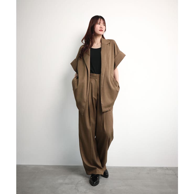 半袖テーラードジャケット | aimoha  | 詳細画像10 