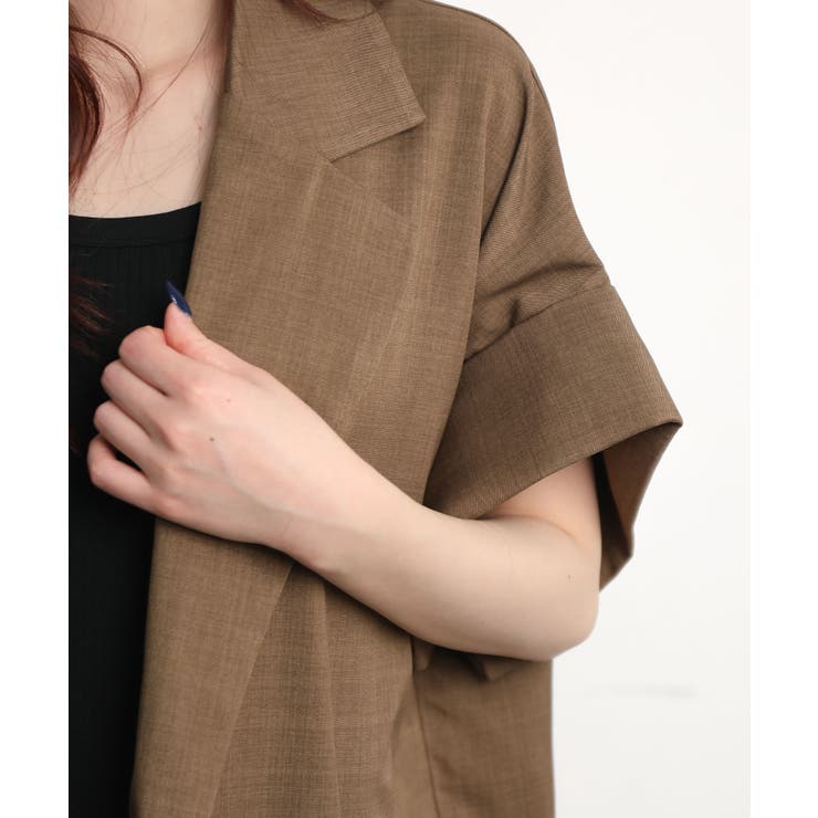 半袖テーラードジャケット | aimoha  | 詳細画像7 