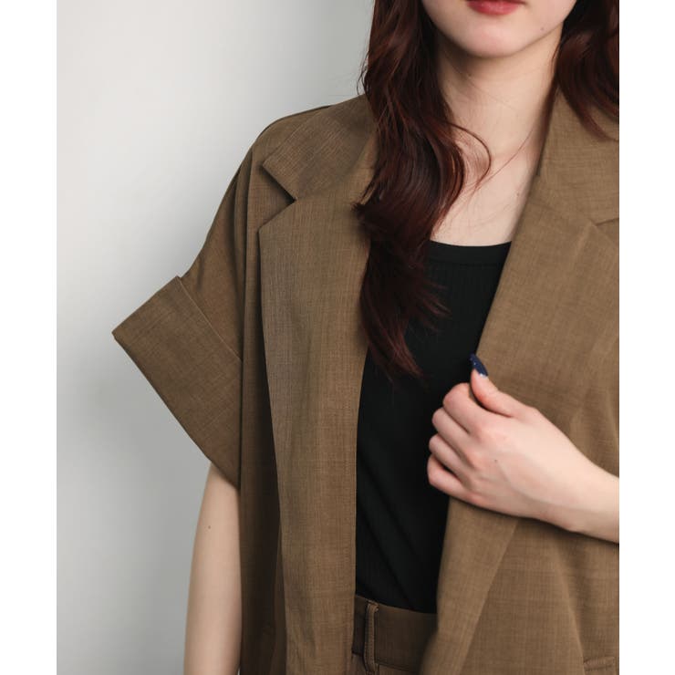 半袖テーラードジャケット | aimoha  | 詳細画像3 