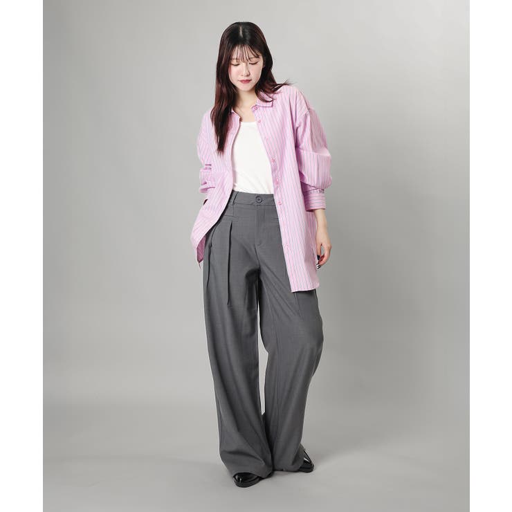 ストライプBIGシャツ | aimoha  | 詳細画像8 