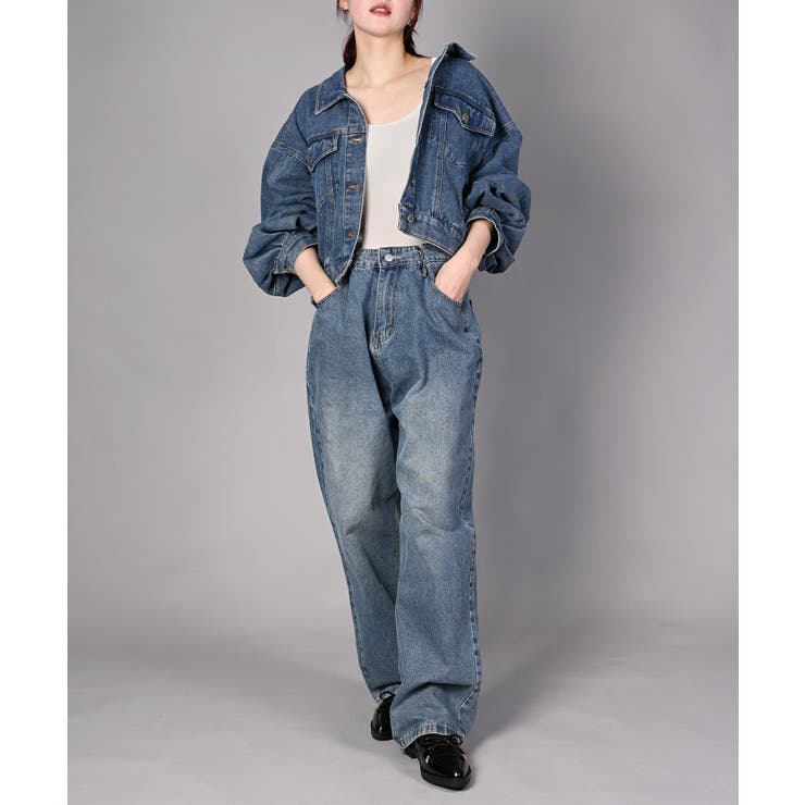 ショート丈デニムジャケット | aimoha  | 詳細画像30 