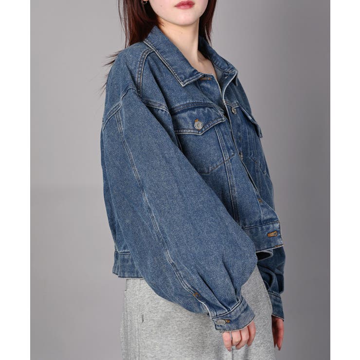 ショート丈デニムジャケット | aimoha  | 詳細画像9 