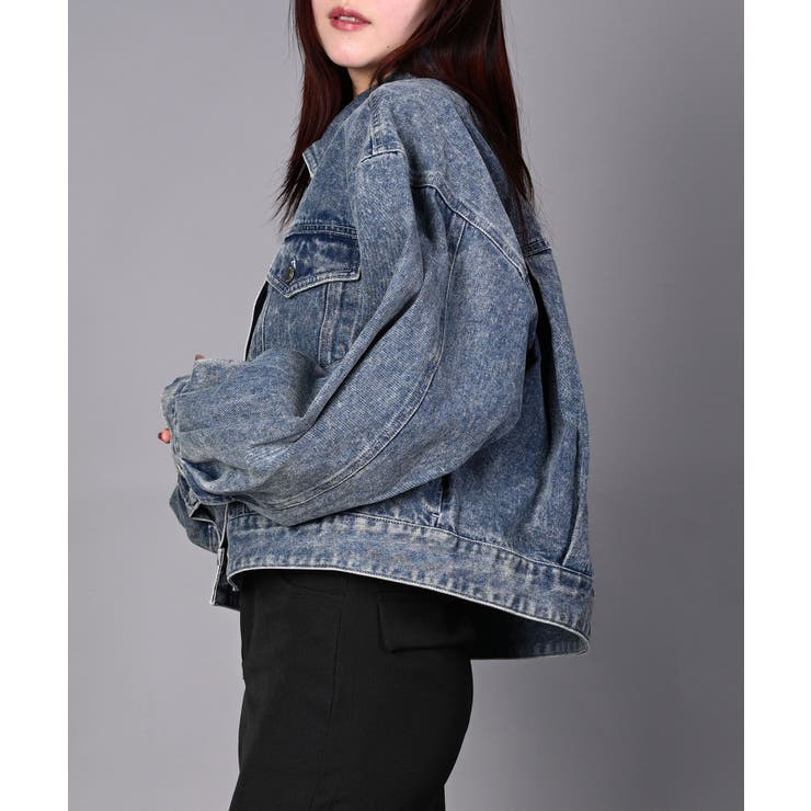 ショート丈デニムジャケット | aimoha  | 詳細画像15 