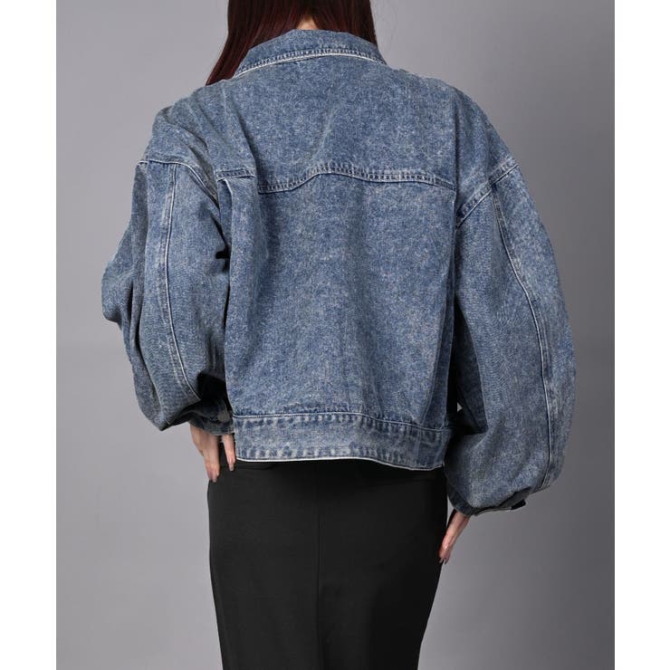 ショート丈デニムジャケット | aimoha  | 詳細画像16 