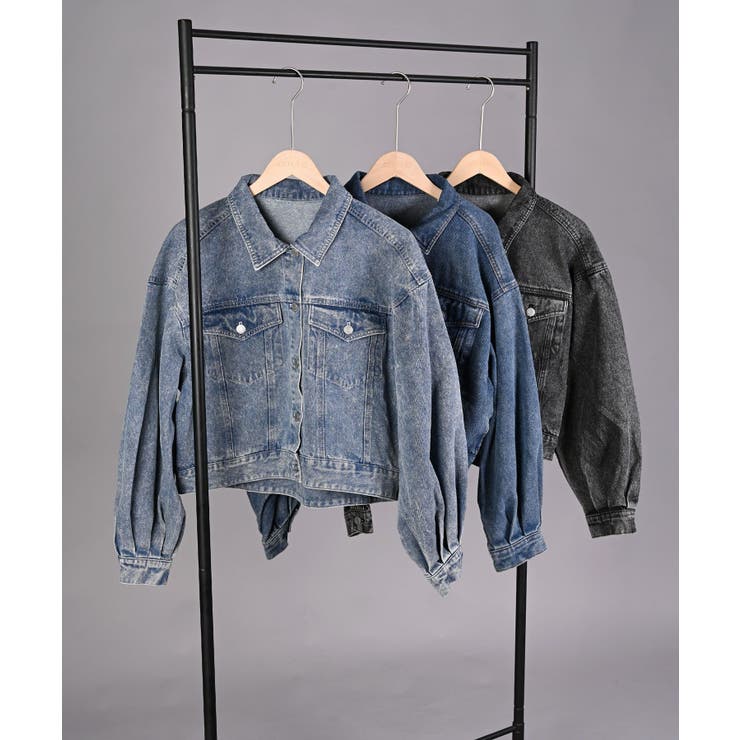 ショート丈デニムジャケット | aimoha  | 詳細画像10 