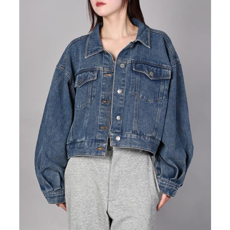 ショート丈デニムジャケット | aimoha  | 詳細画像8 