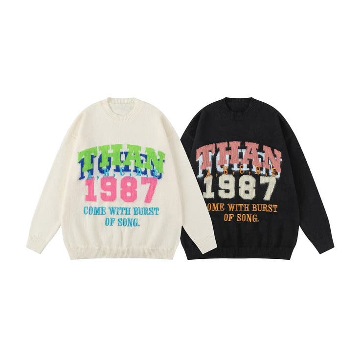 HOOK -select- アメカジ英字ニットプルオーバー【AW】 | HOOK | 詳細画像1 