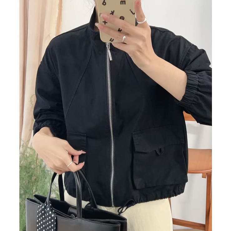 ウエストギャザージャケット | aimoha  | 詳細画像10 