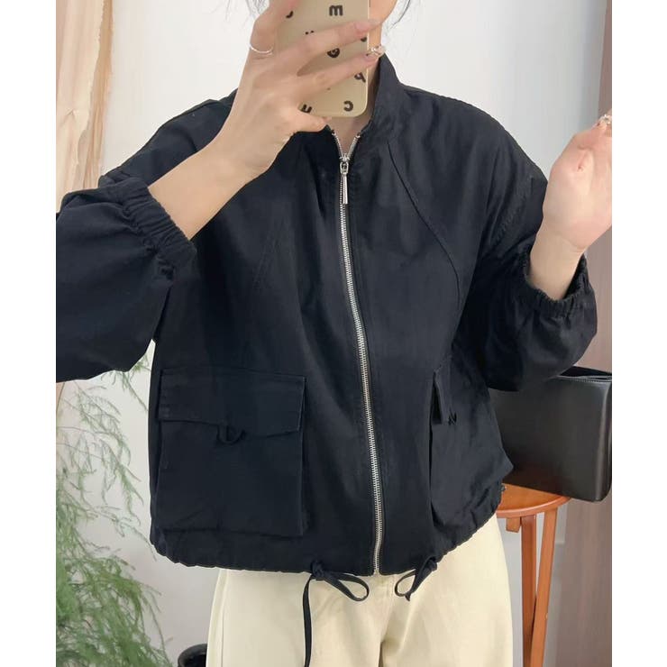 ウエストギャザージャケット | aimoha  | 詳細画像14 