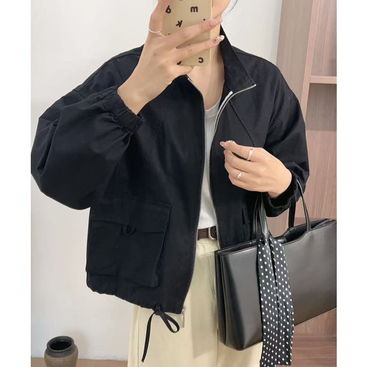 ウエストギャザージャケット | aimoha  | 詳細画像17 