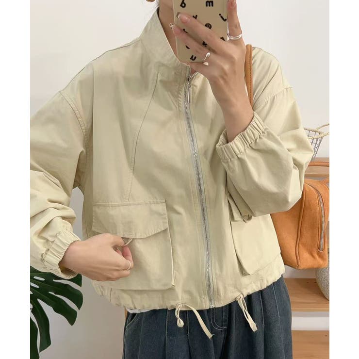 ウエストギャザージャケット | aimoha  | 詳細画像6 