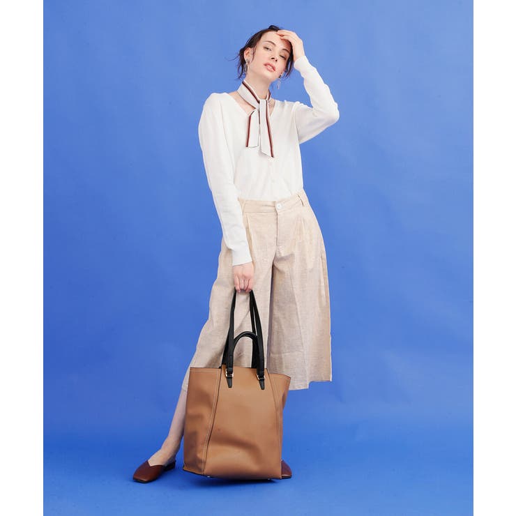 在庫限り 洗えるベーシックＶネックニットカーディガン カーディガン | aimoha  | 詳細画像2 