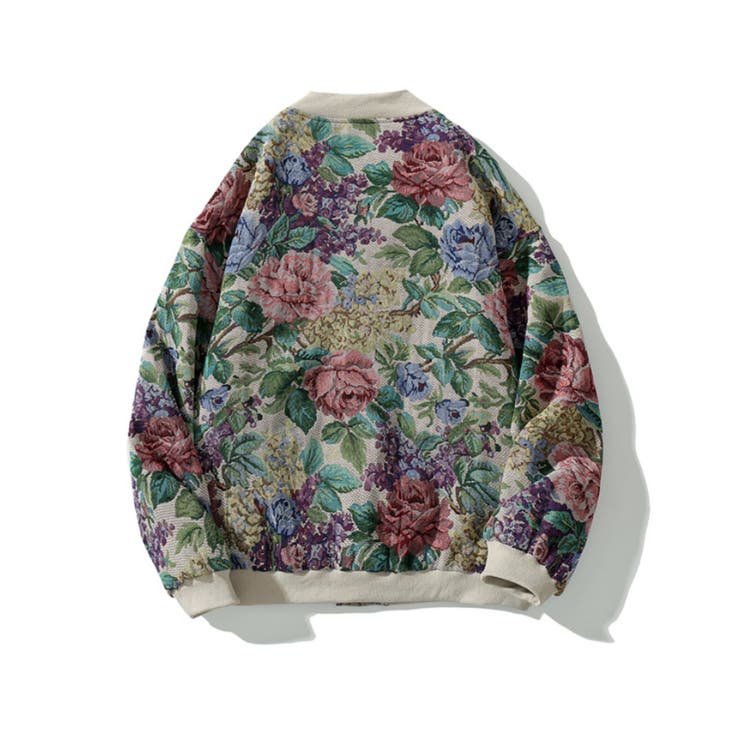 US古着【民族 ゴブラン織 刺繍 パッチワーク ジャケット】メンズ2XL SPECIAL ITEM USA VINTAGE Julia Kan アメリカ古着ノーカラー