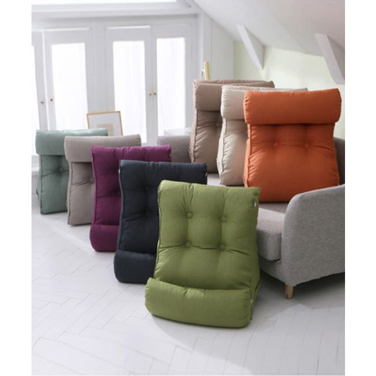 【おうち時間＆テレワークの味方！】クッション付き腰掛クッション 背当て クッショ… | aimoha  | 詳細画像6 