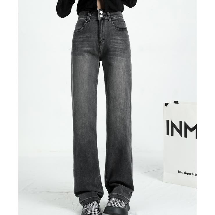 【Aimoha】ダブルボタンハイウエストジーンズ | aimoha  | 詳細画像26 